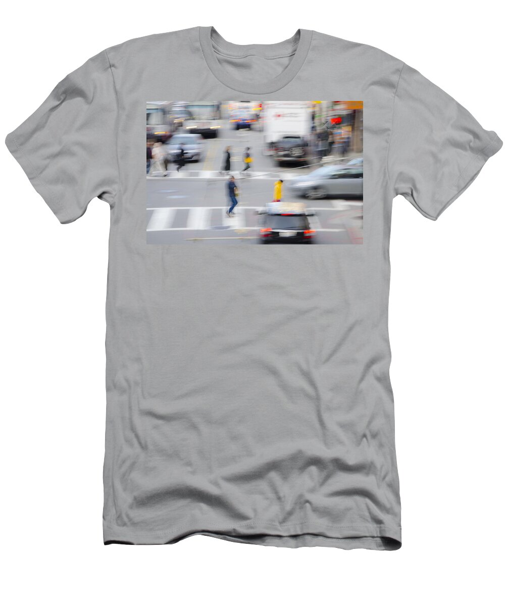 Traffic T-Shirt featuring the photograph Abstract Traffic by Erik Burg