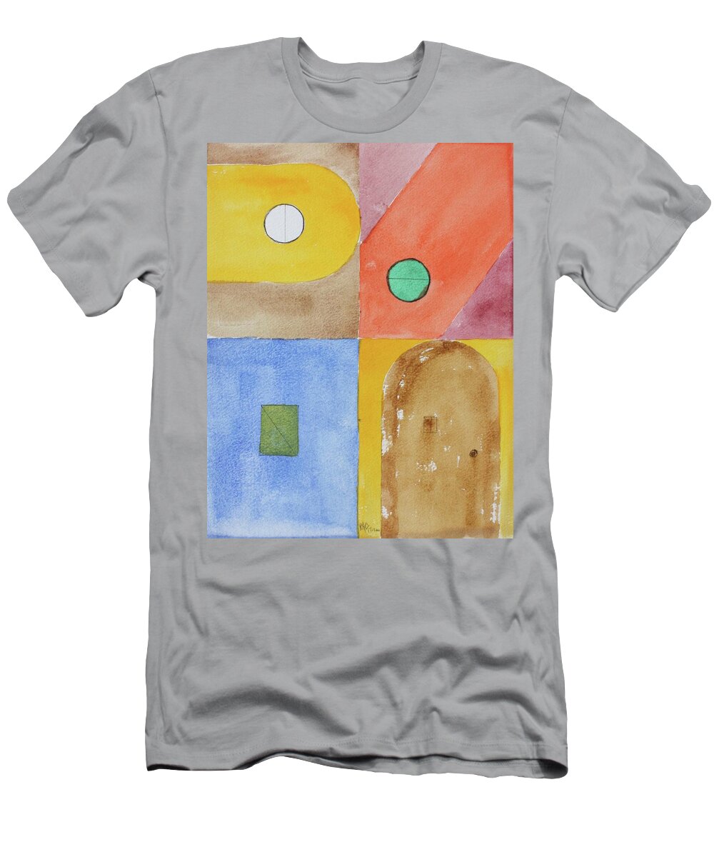Abstract 2017 T-Shirt featuring the painting Abstract watercolour by Roger Cummiskey