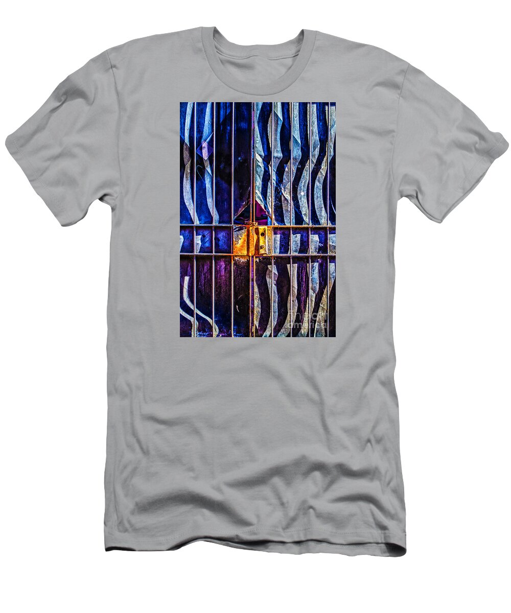 Abstract T-Shirt featuring the photograph Abstraction In waves by Frances Ann Hattier
