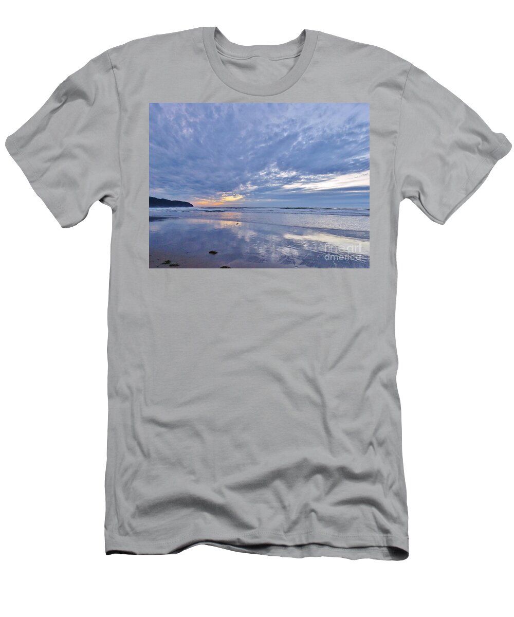 Sunset T-Shirt featuring the photograph Moonlight After Sunset by Michele Penner