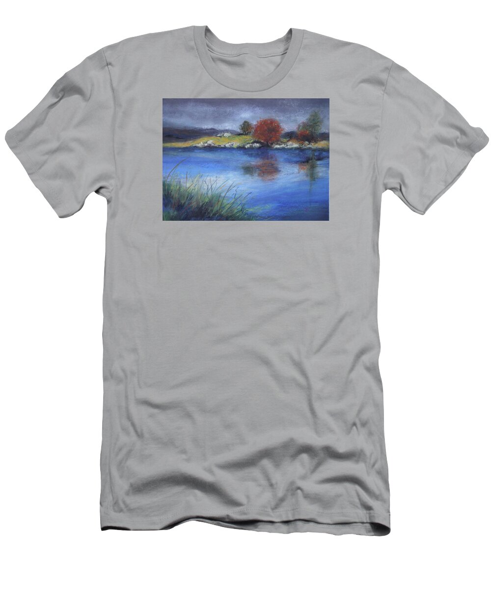 Water T-Shirt featuring the pastel After the Storm by Sandra Lee Scott