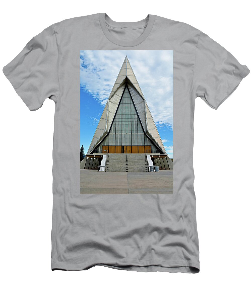 Air Force T-Shirt featuring the photograph Air Force Chapel Study 8 by Robert Meyers-Lussier