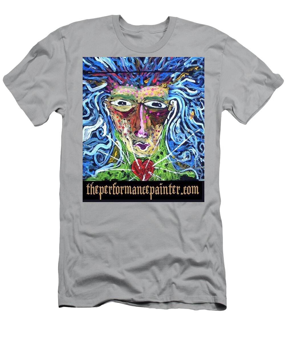  T-Shirt featuring the painting Amazon lady by Neal Barbosa