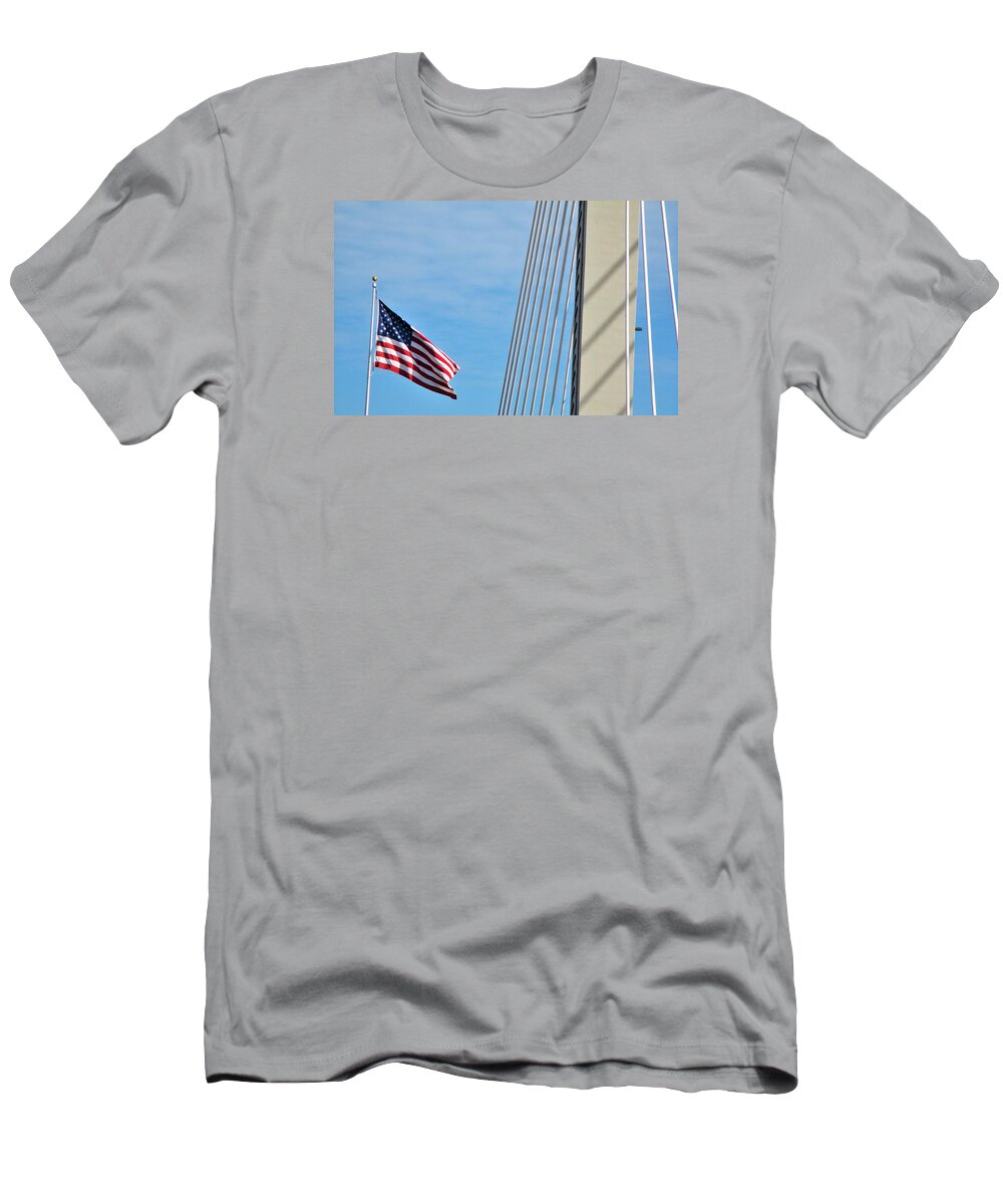 Flag T-Shirt featuring the photograph American Afternoon by Martin Cline