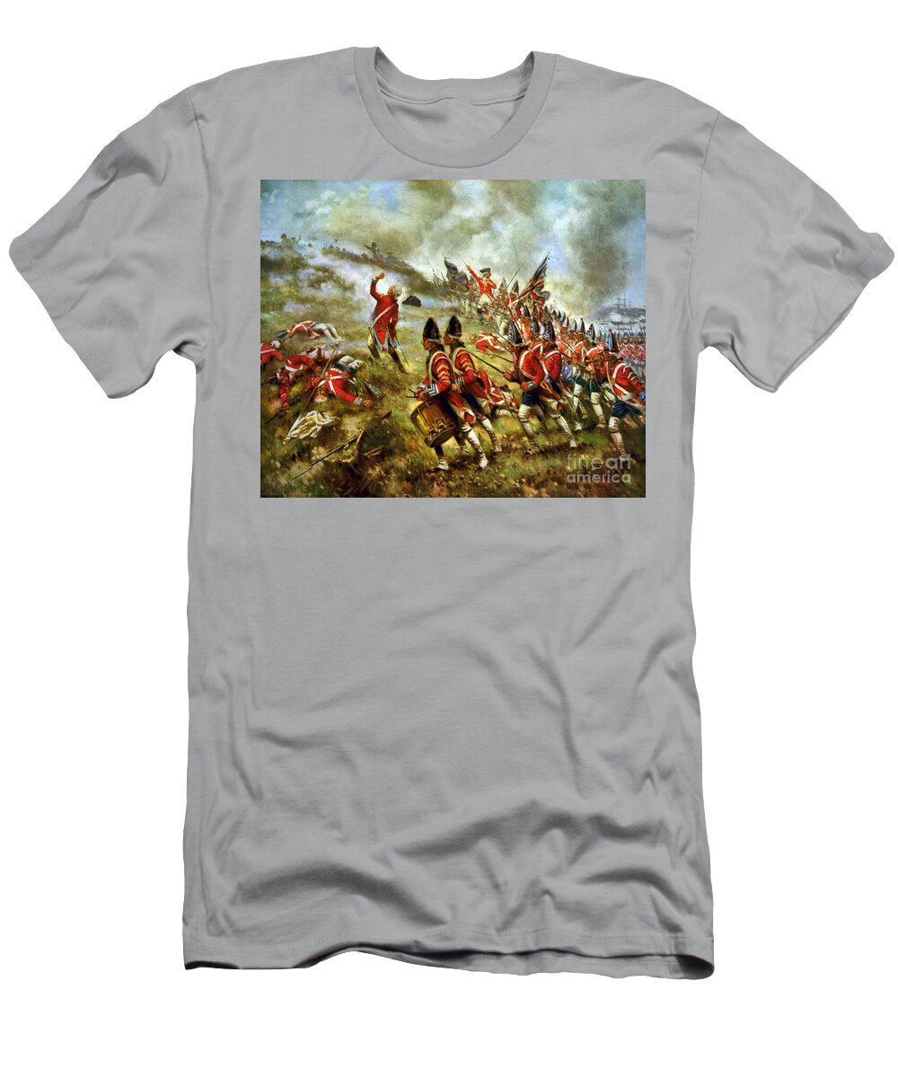 Score verwerken Duidelijk maken American Revolution, Battle Of Bunker T-Shirt by Science Source - Pixels