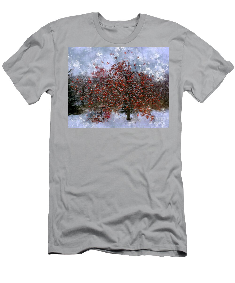 Apple Tree T-Shirt featuring the photograph An Apple of a Day by Julie Lueders 