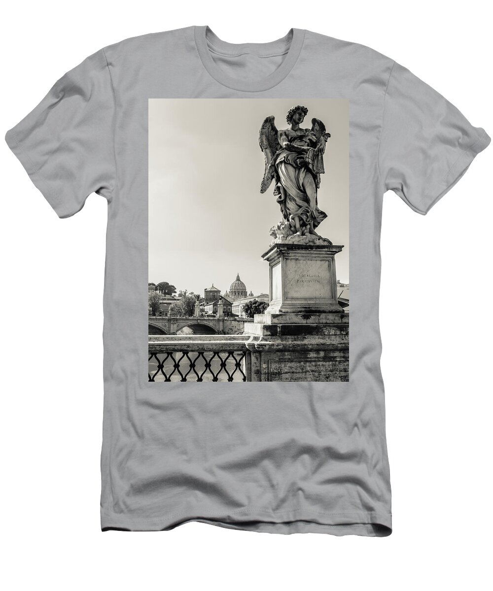 Italy T-Shirt featuring the photograph Angels from Rome by AM FineArtPrints