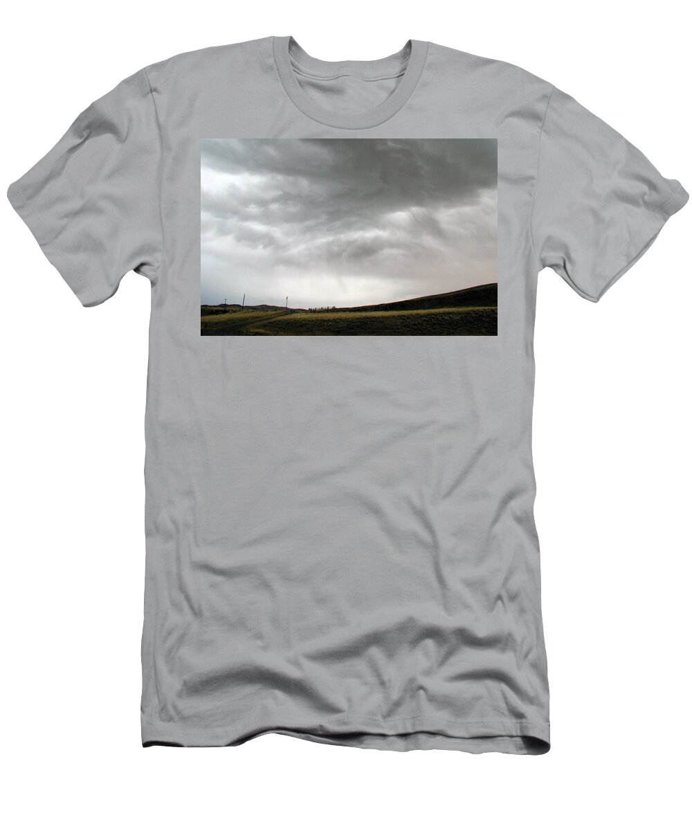 Big Sky T-Shirt featuring the photograph Angry Sky - Montana by DArcy Evans