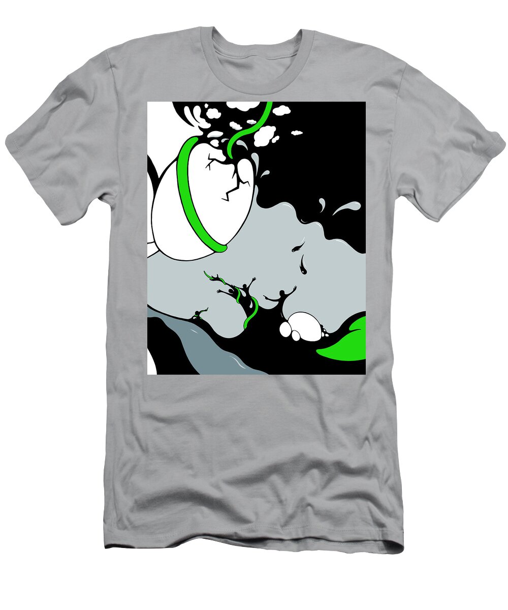 Climate Change T-Shirt featuring the drawing Antagonist by Craig Tilley