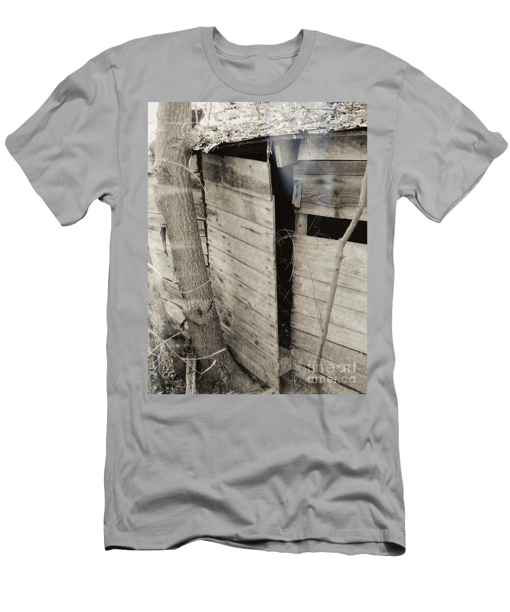 Barn T-Shirt featuring the photograph Antique Barn circa 1930s by Renee Trenholm