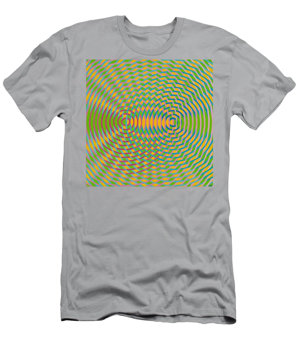 Abstract T-Shirt featuring the painting Anxiety by Janet Hansen