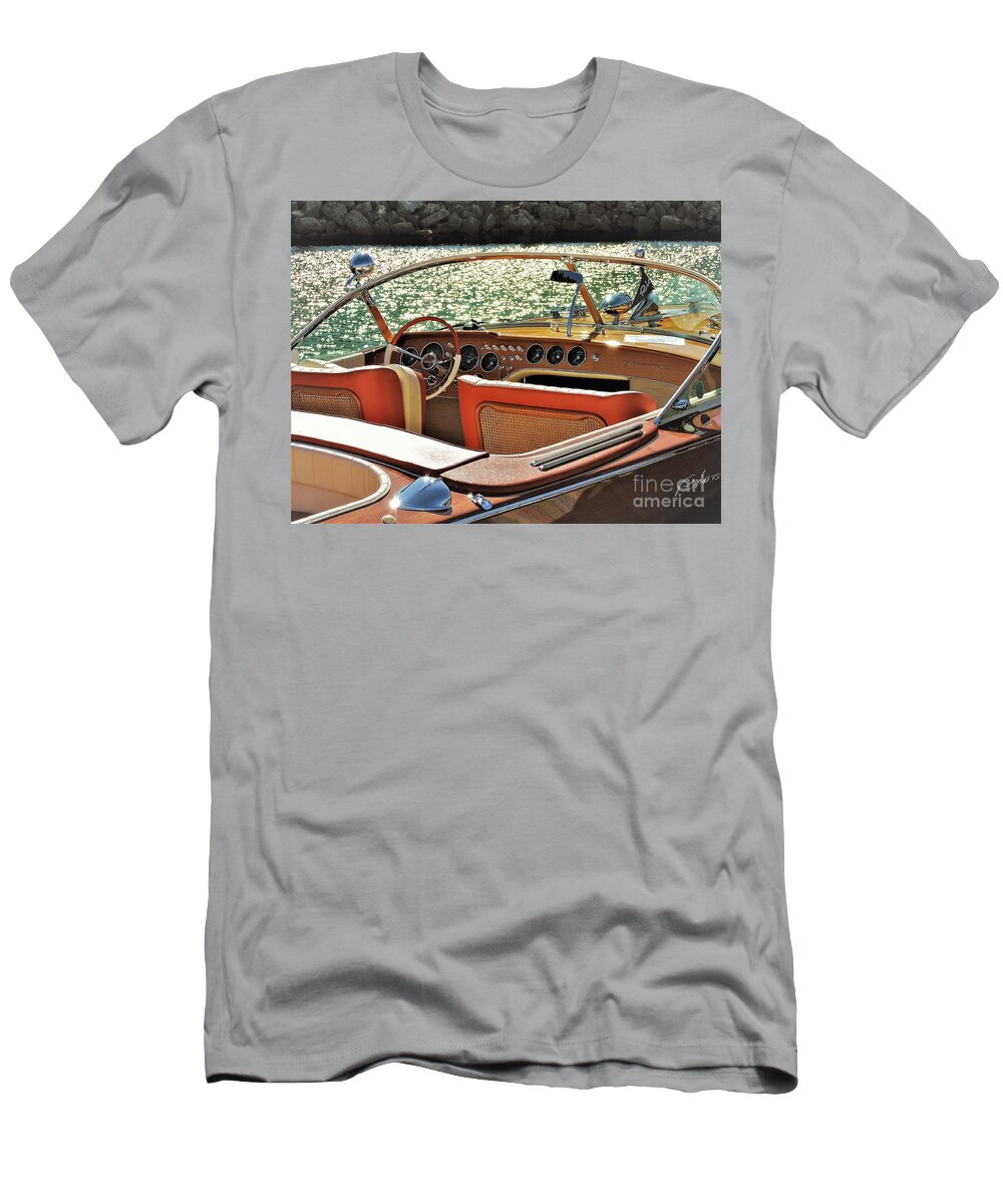 Boat T-Shirt featuring the photograph Aquarama by Neil Zimmerman