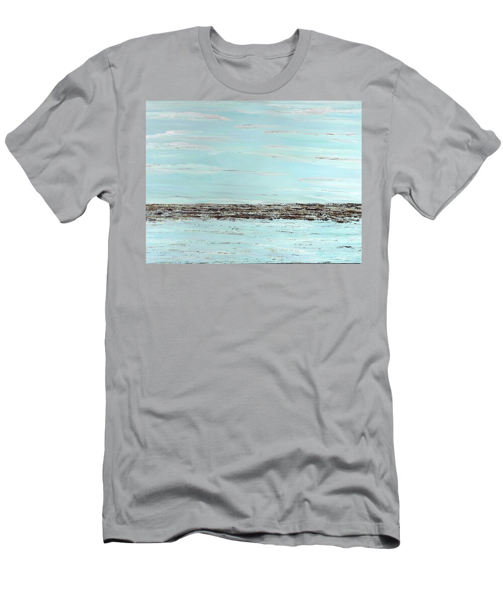 Ocean T-Shirt featuring the painting AquaSea by Tamara Nelson