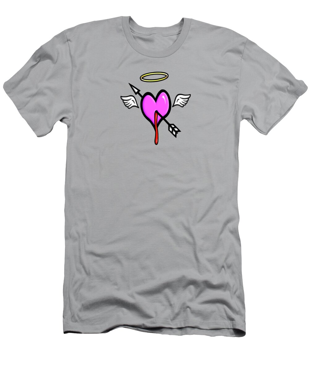 Cupid T-Shirt featuring the digital art Cupids Heart by Andre Koekemoer
