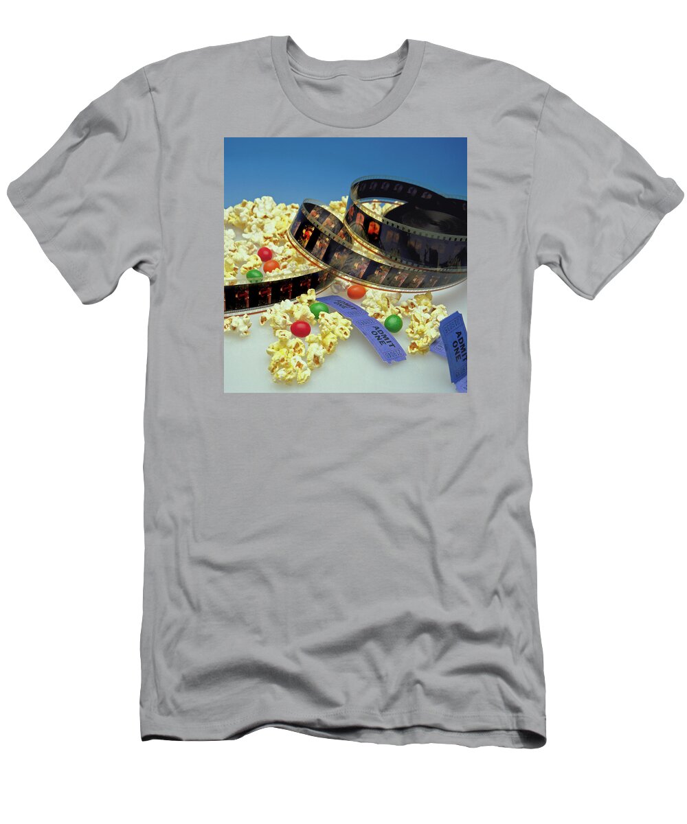 Theater T-Shirt featuring the photograph At the Movies by Marie Hicks