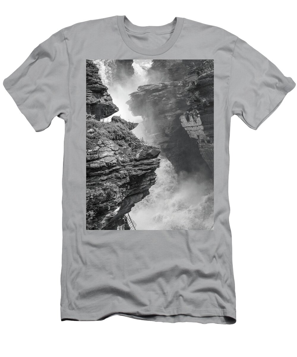 5dii T-Shirt featuring the photograph Athabasca Falls by Mark Mille