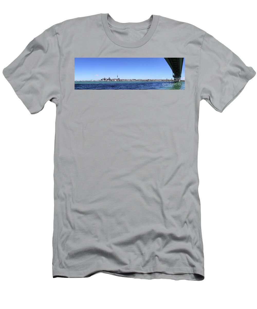 Auckland T-Shirt featuring the photograph Auckland Harbour by Gee Lyon
