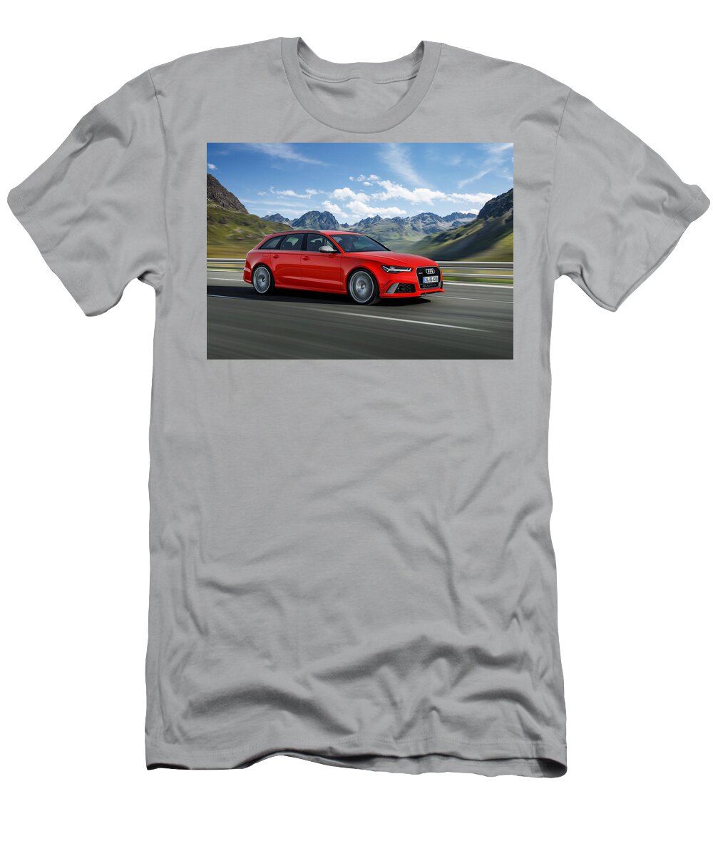 Audi Rs6 T-Shirt featuring the digital art Audi RS6 by Maye Loeser