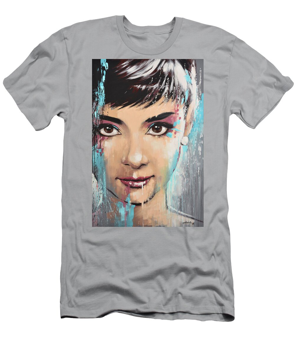 Audrey T-Shirt featuring the painting Audrey by Glenn Pollard
