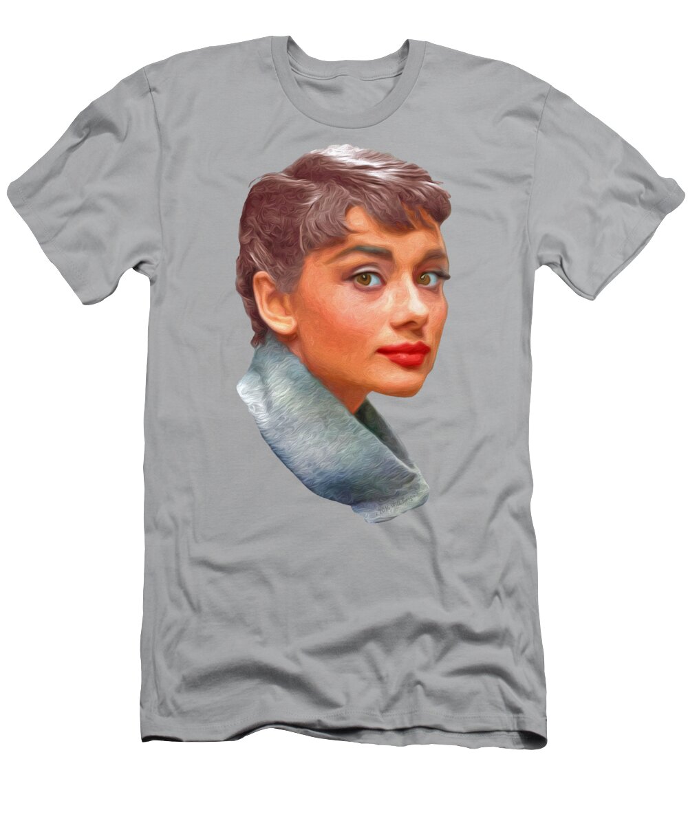 Audrey T-Shirt featuring the painting Audrey Nbr 01-A by Will Barger