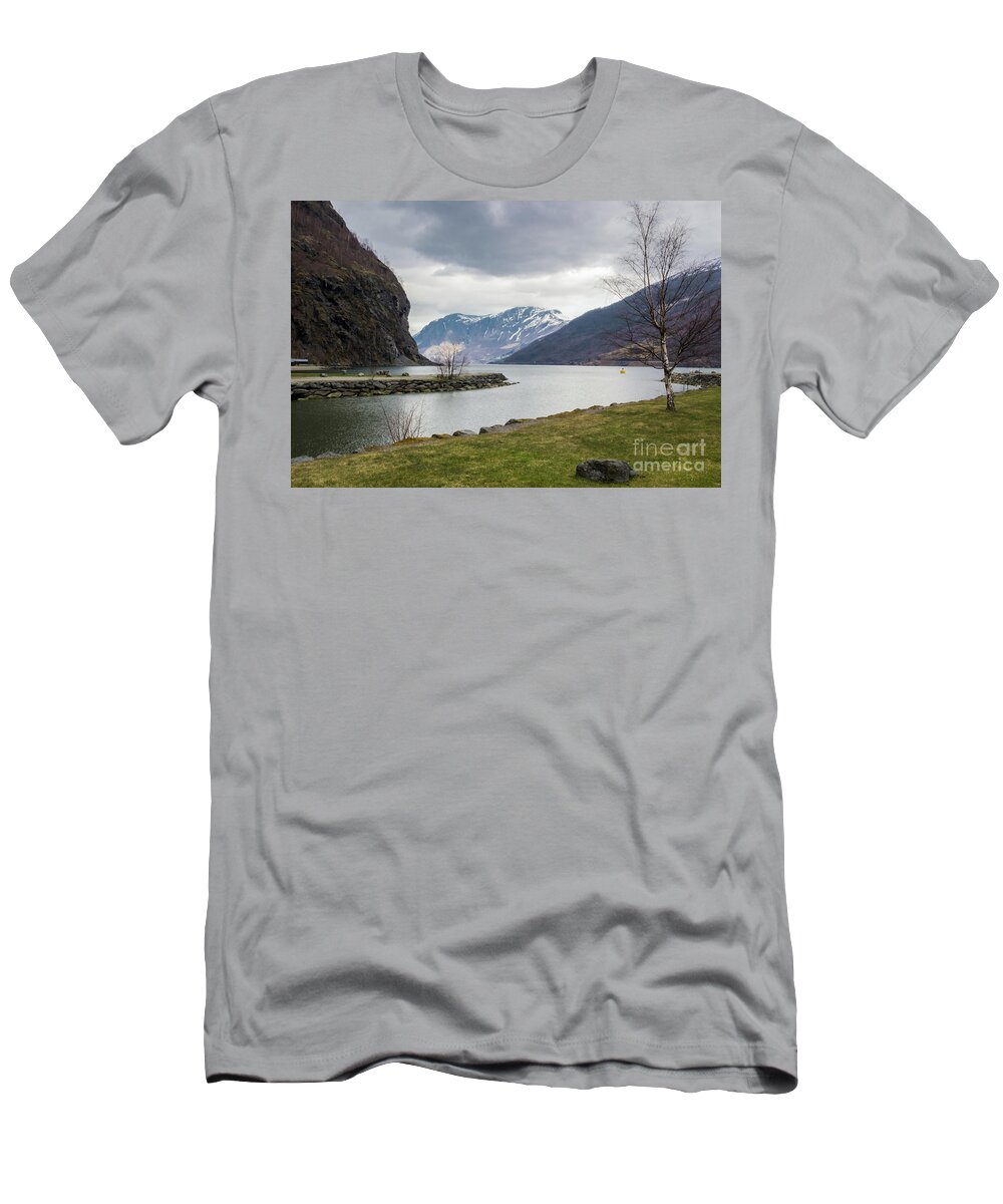 Aurlandsfjorden T-Shirt featuring the photograph Aurlandsfjorden by Suzanne Luft