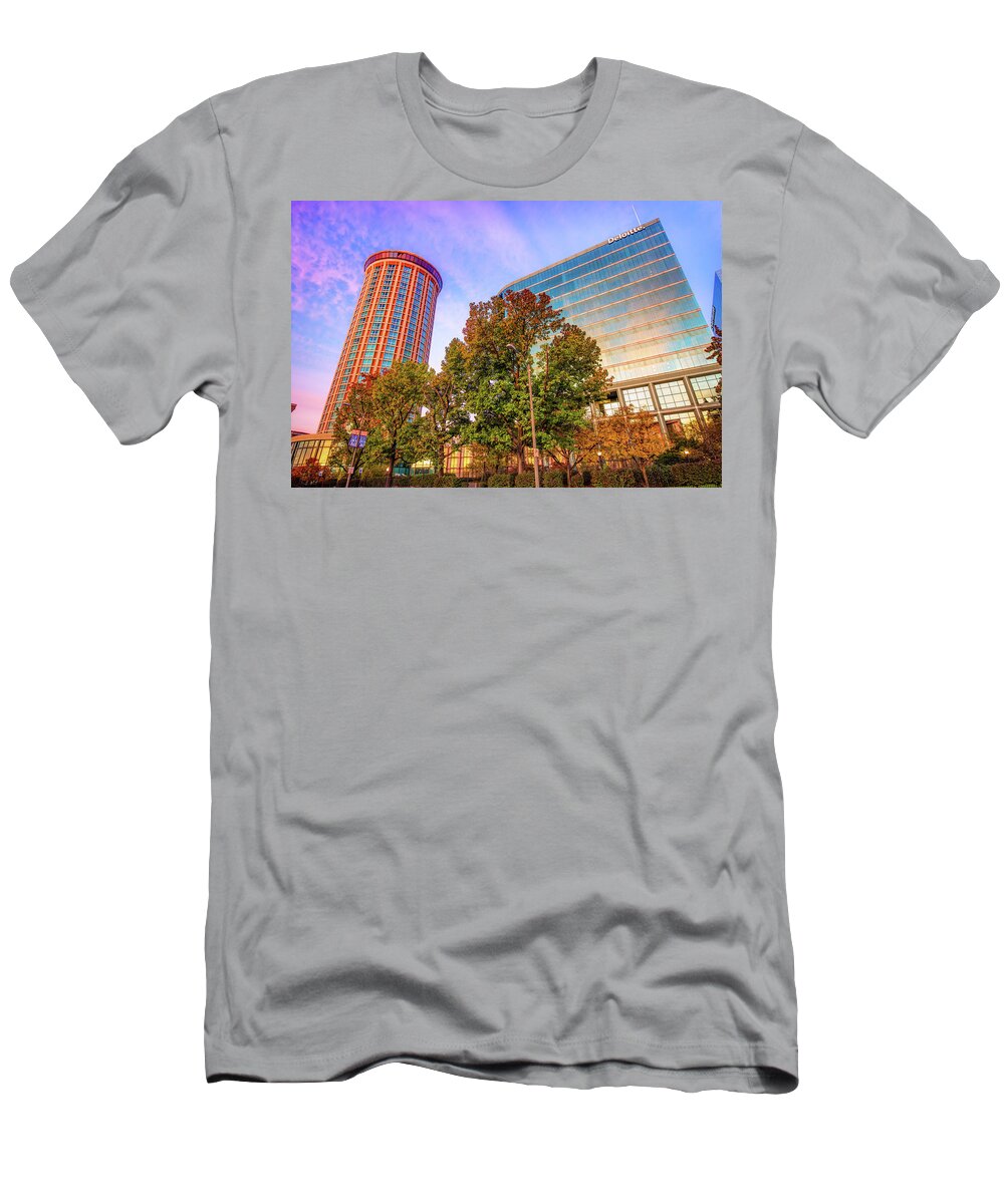 Saint Louis T-Shirt featuring the photograph Autumn Colors - Millennium Hotel and St. Louis Buildings by Gregory Ballos