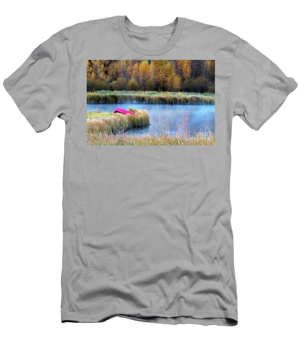 Autumn Colors Landscape T-Shirt featuring the photograph Autumn Dry Dock by Jim Garrison