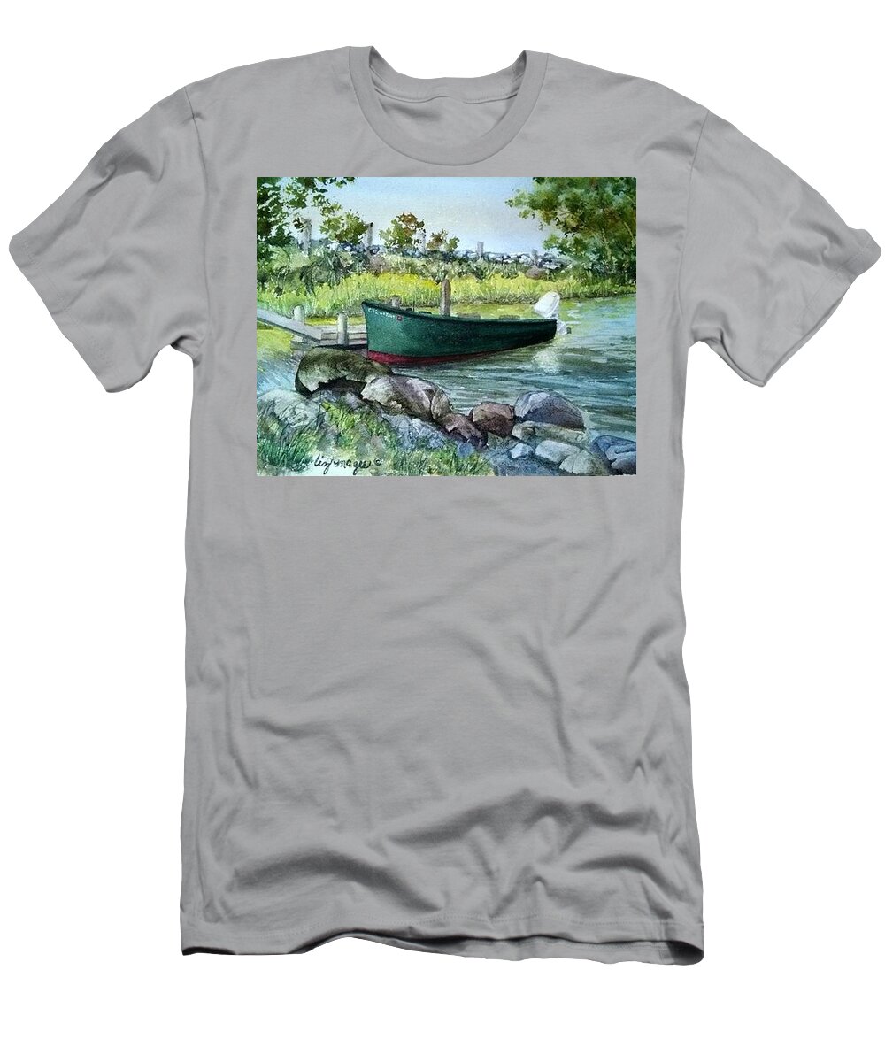 Avalonia T-Shirt featuring the painting Avalonia Preserve by Lizbeth McGee