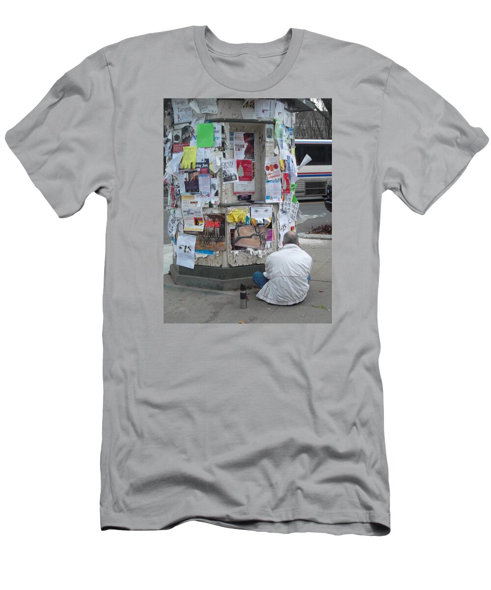 City T-Shirt featuring the photograph Avid Reader by Susan Esbensen