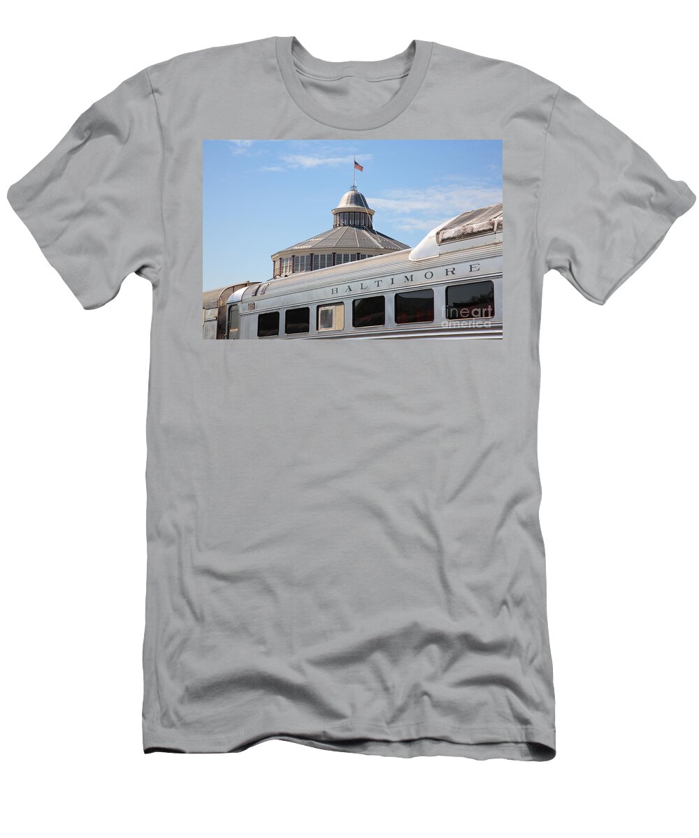 B&o T-Shirt featuring the photograph B and O Railroad Museum in Baltimore Maryland by William Kuta