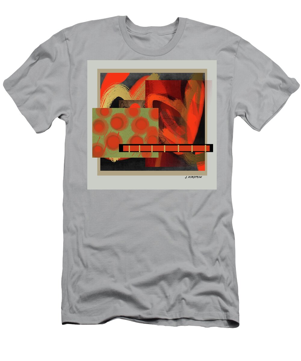 Abstract T-Shirt featuring the digital art Balancing Act 9 by Janis Kirstein
