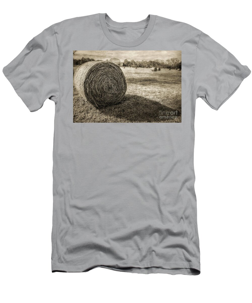 Bales T-Shirt featuring the photograph Bales by John Anderson