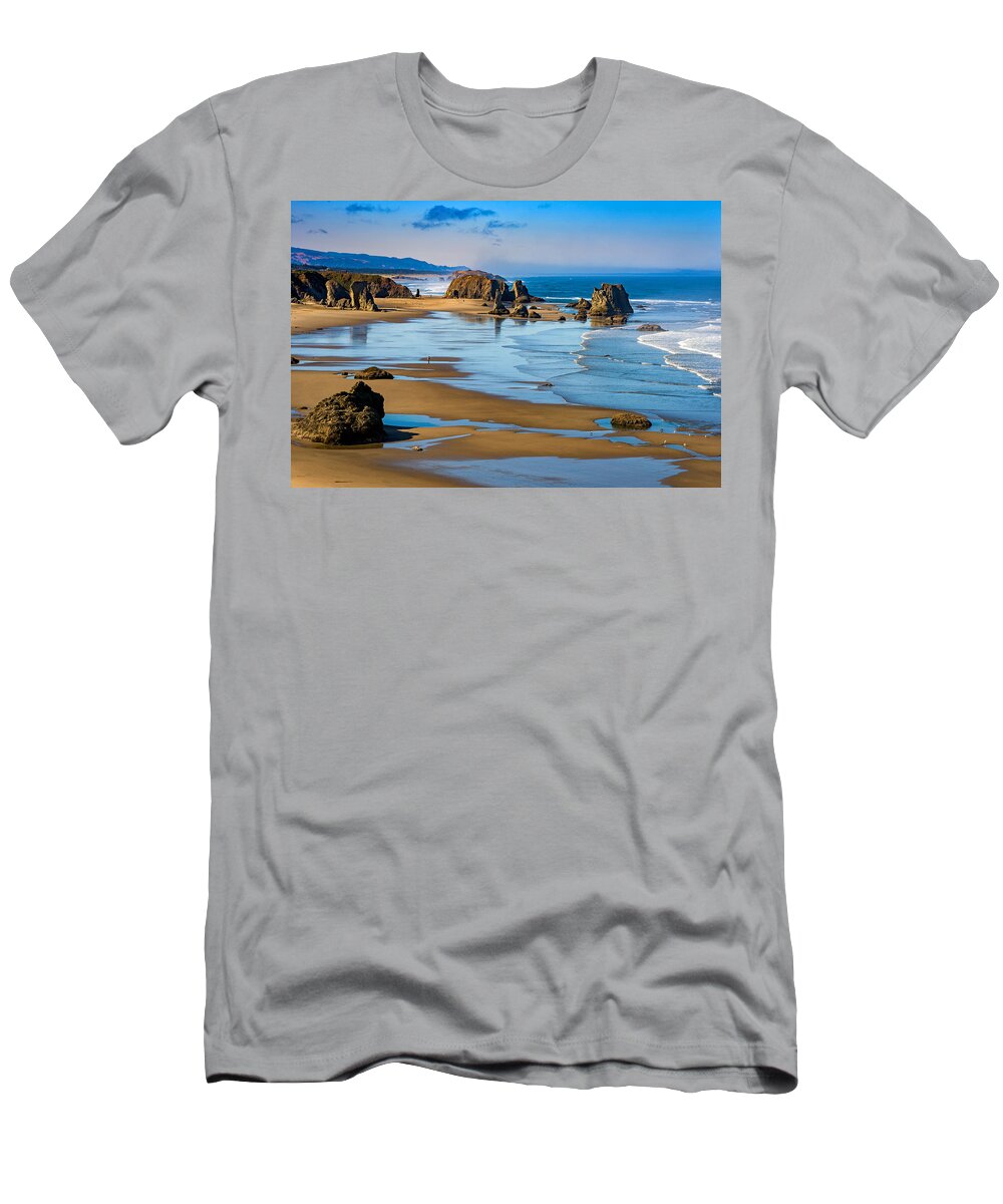 Oregon T-Shirt featuring the photograph Bandon Beach by Darren White