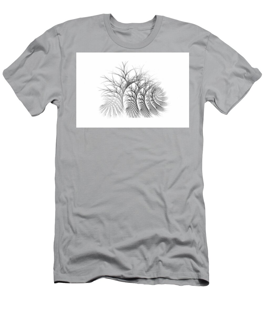 Trees T-Shirt featuring the digital art Bare Trees Daylight by Doug Morgan