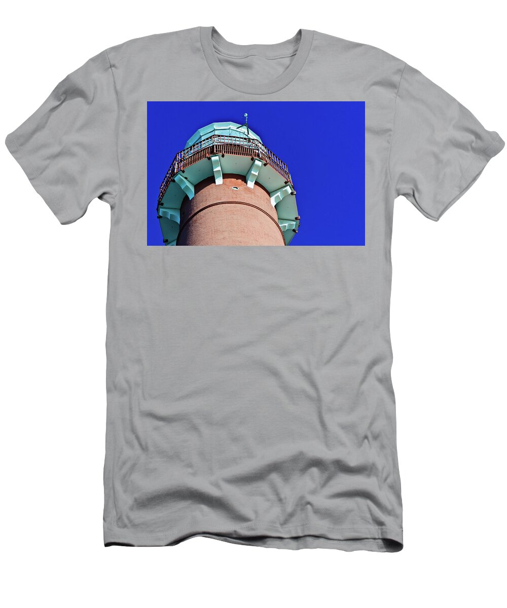 Barnegat Light T-Shirt featuring the photograph Barnegat Lighthouse Top by Louis Dallara