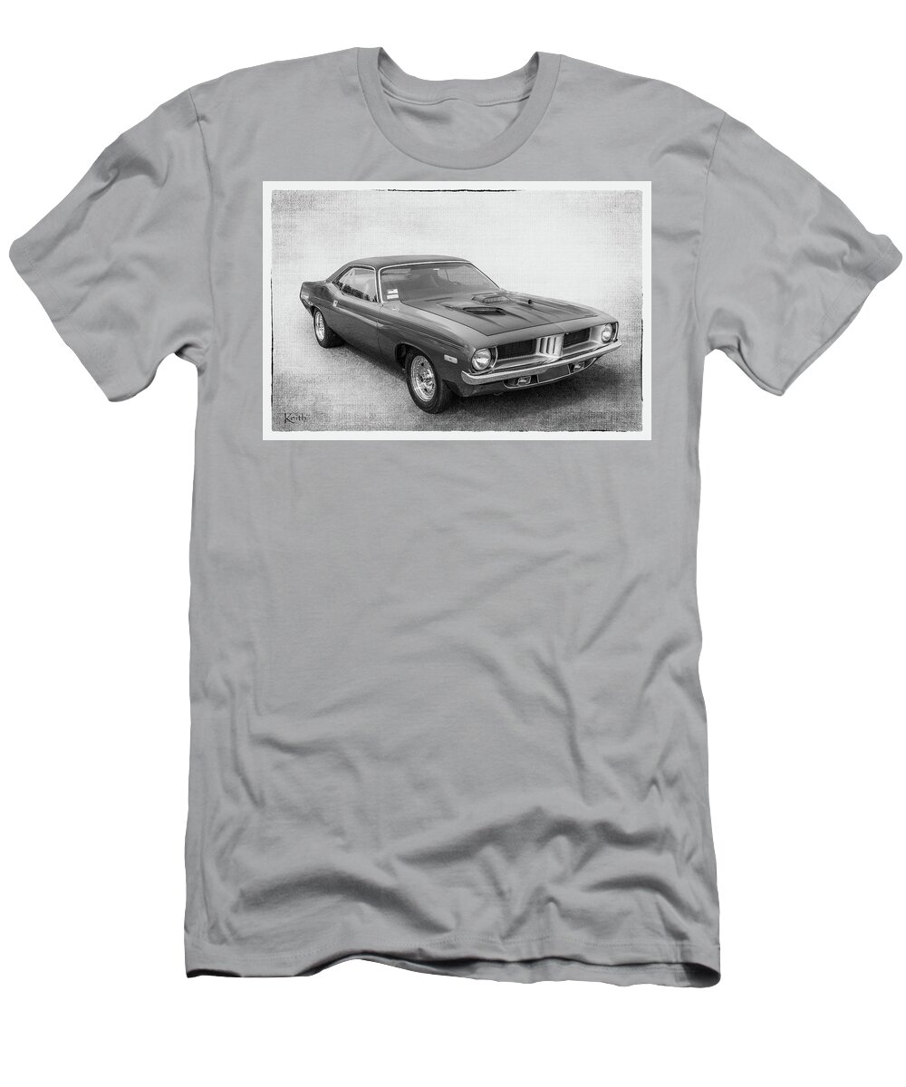 Car T-Shirt featuring the photograph Barracuda by Keith Hawley