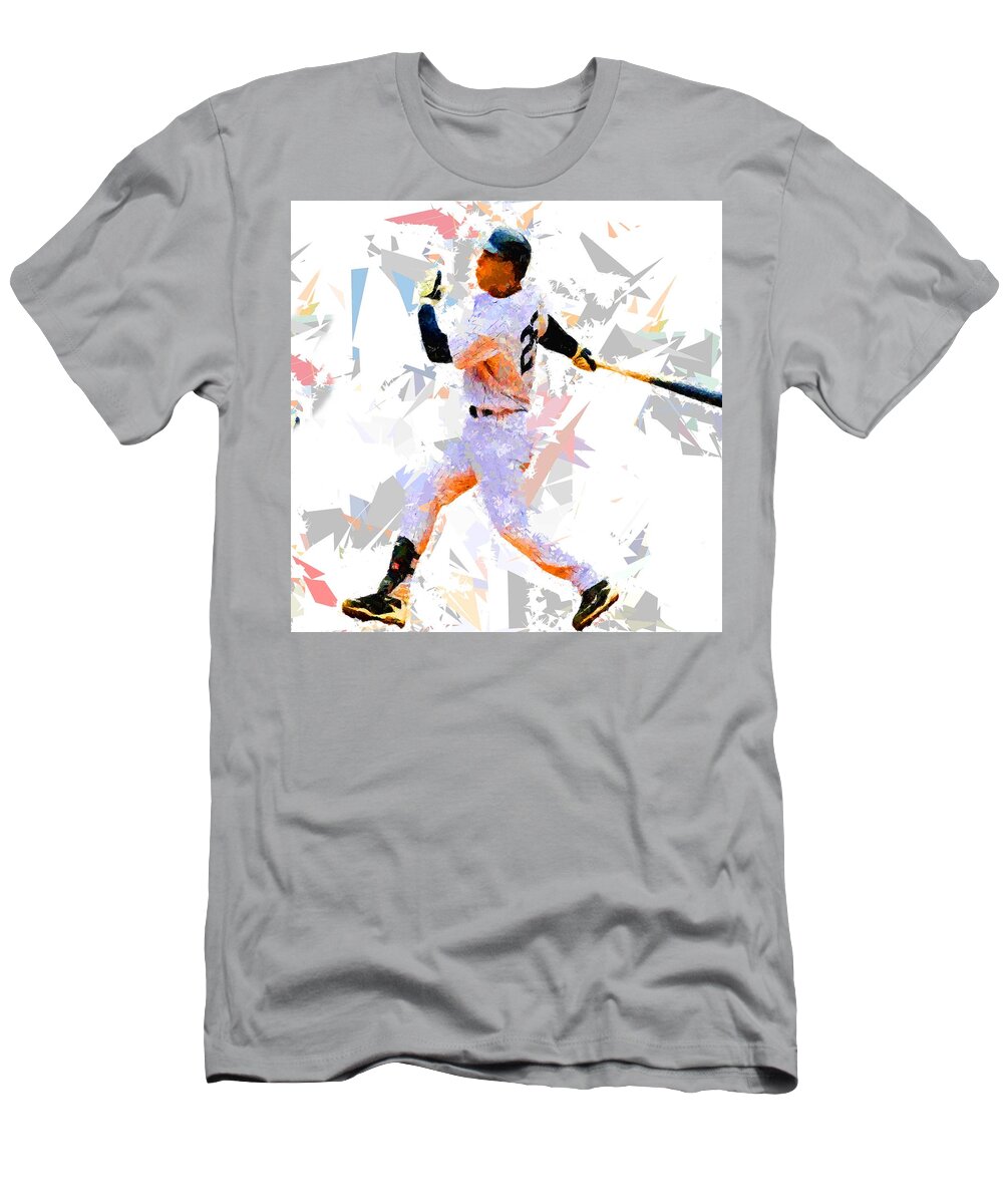 Baseball T-Shirt featuring the painting Baseball 25 by Movie Poster Prints