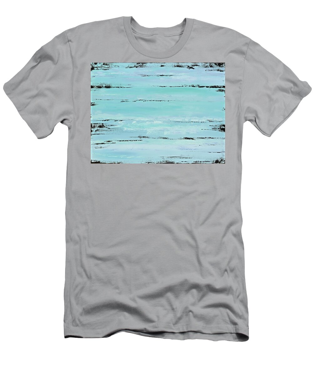 Beach T-Shirt featuring the painting Beach Boards II by Tamara Nelson