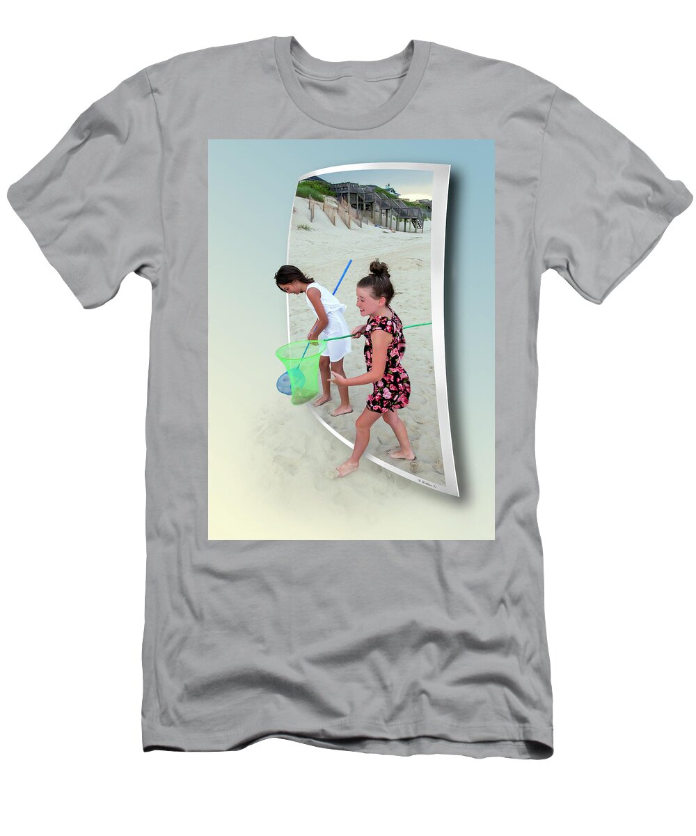 2d T-Shirt featuring the photograph Beach Combing - OOF by Brian Wallace