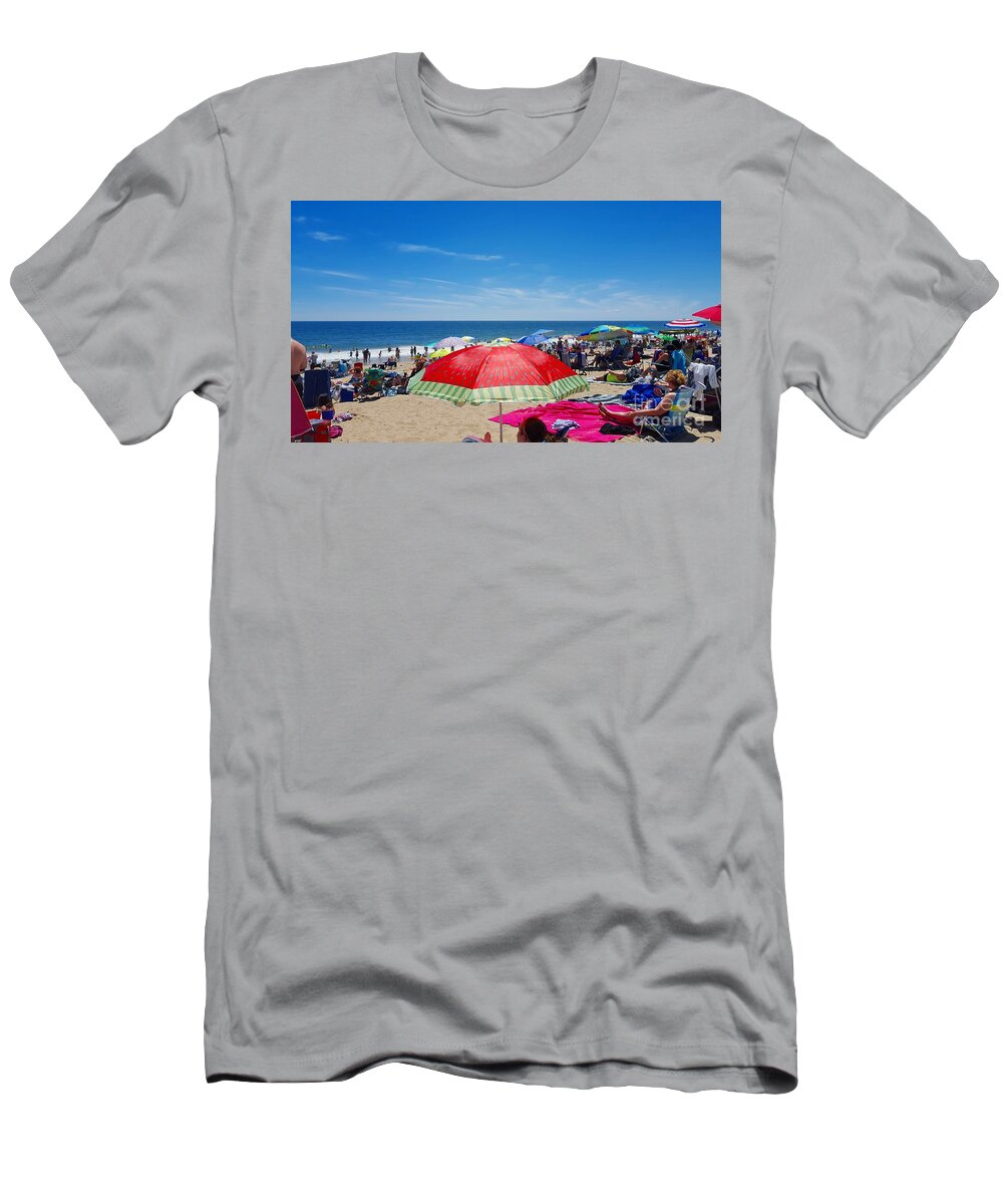 Beach T-Shirt featuring the photograph Beach Day by Dani McEvoy