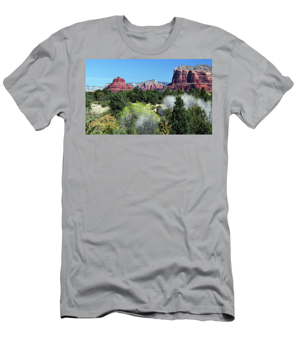 Bell Rock T-Shirt featuring the photograph Bell Rock View 7650-101717-2cr by Tam Ryan