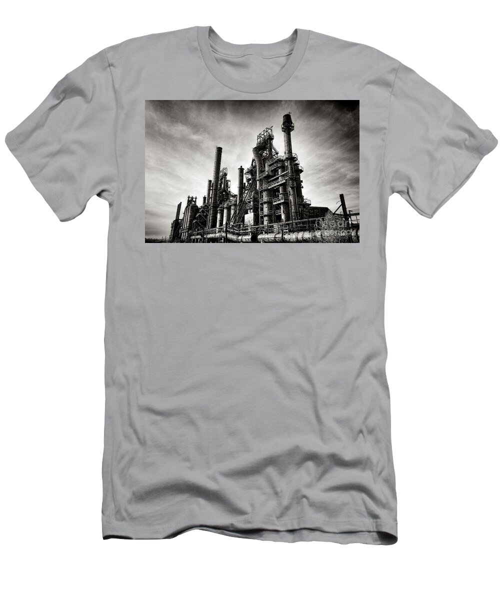 Bethlehem T-Shirt featuring the photograph Bethlehem Steel by Olivier Le Queinec