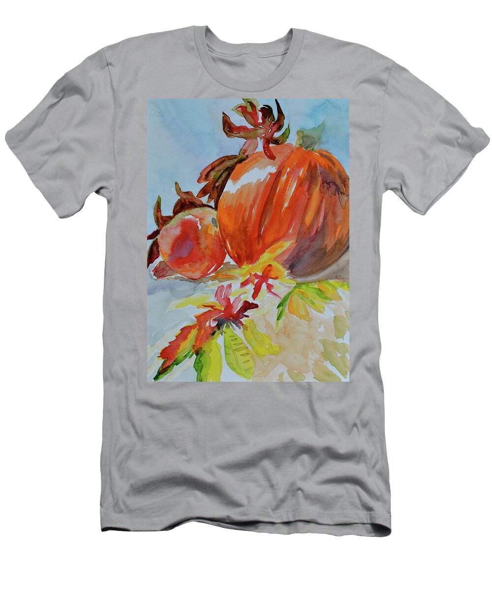Pumpkin T-Shirt featuring the painting Blazing Autumn by Beverley Harper Tinsley