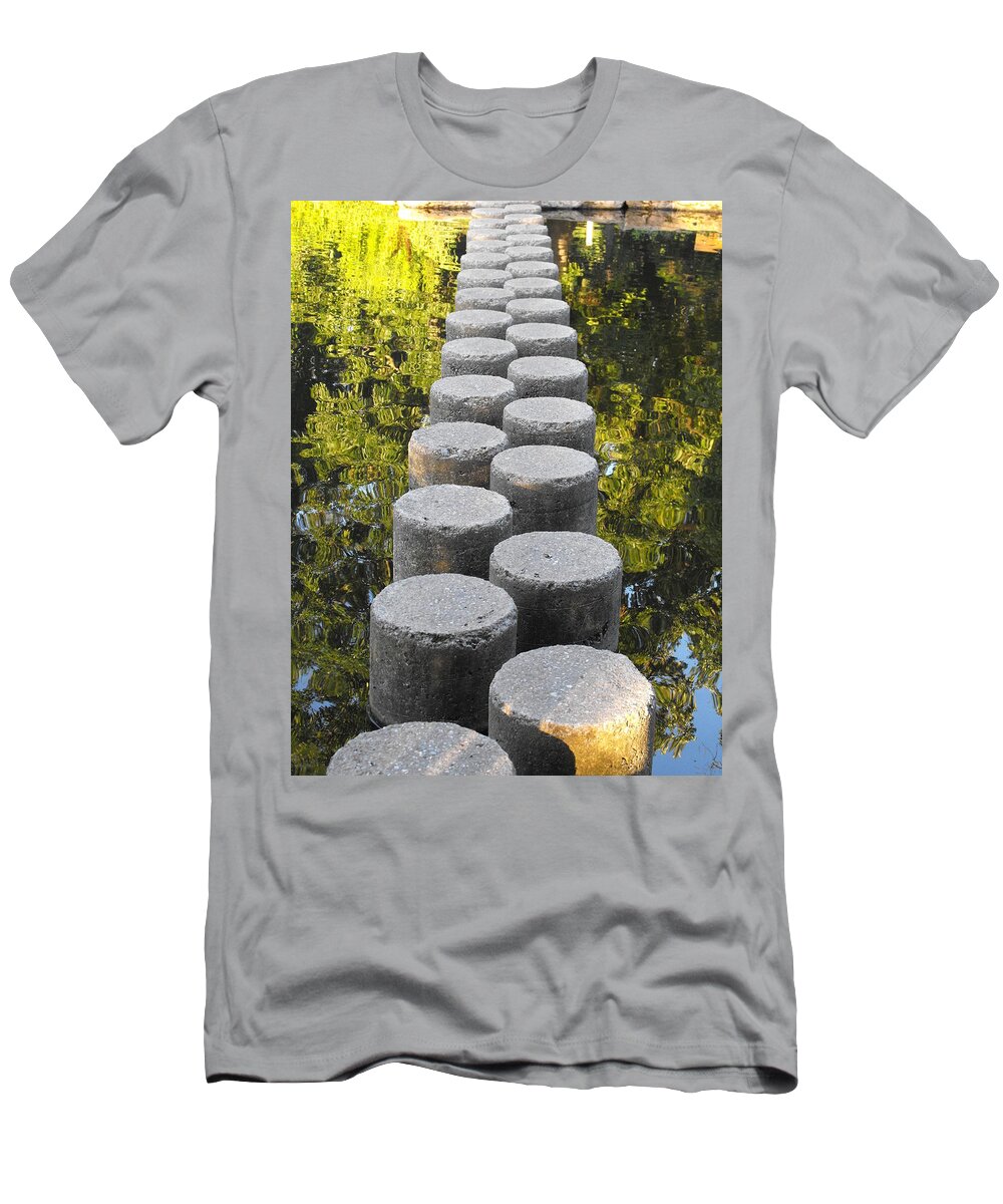 Zen T-Shirt featuring the photograph Blissful Path of Tranquility by Michael Oceanofwisdom Bidwell