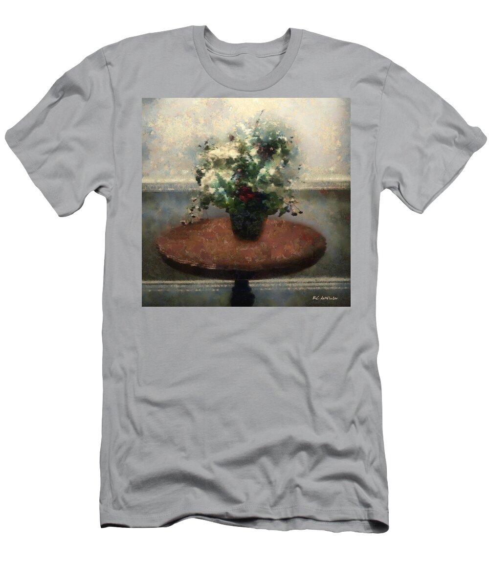 Still Life T-Shirt featuring the painting Blossoms and Stars by RC DeWinter
