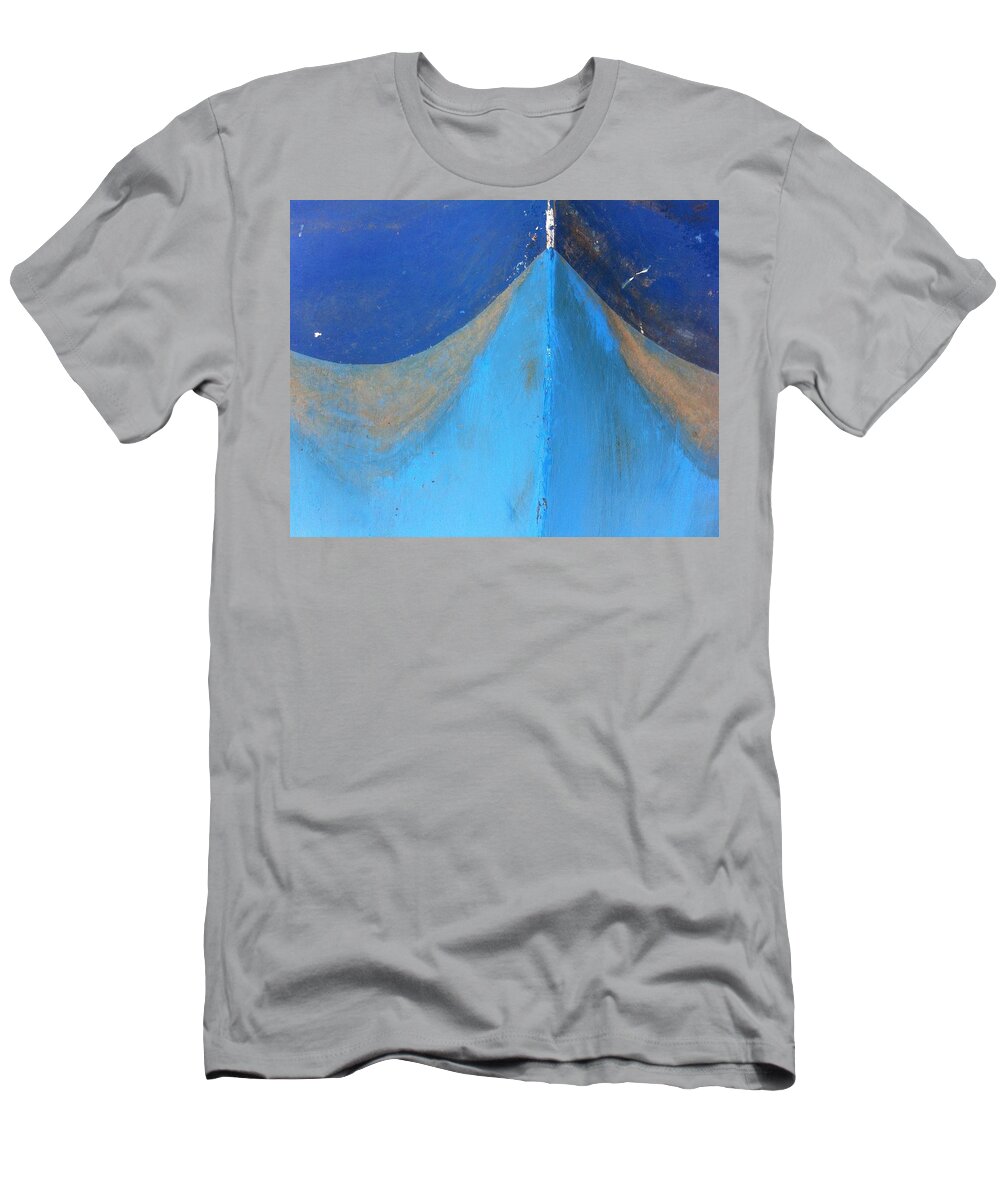 Abstract T-Shirt featuring the photograph Blue Bow by Matt Cegelis