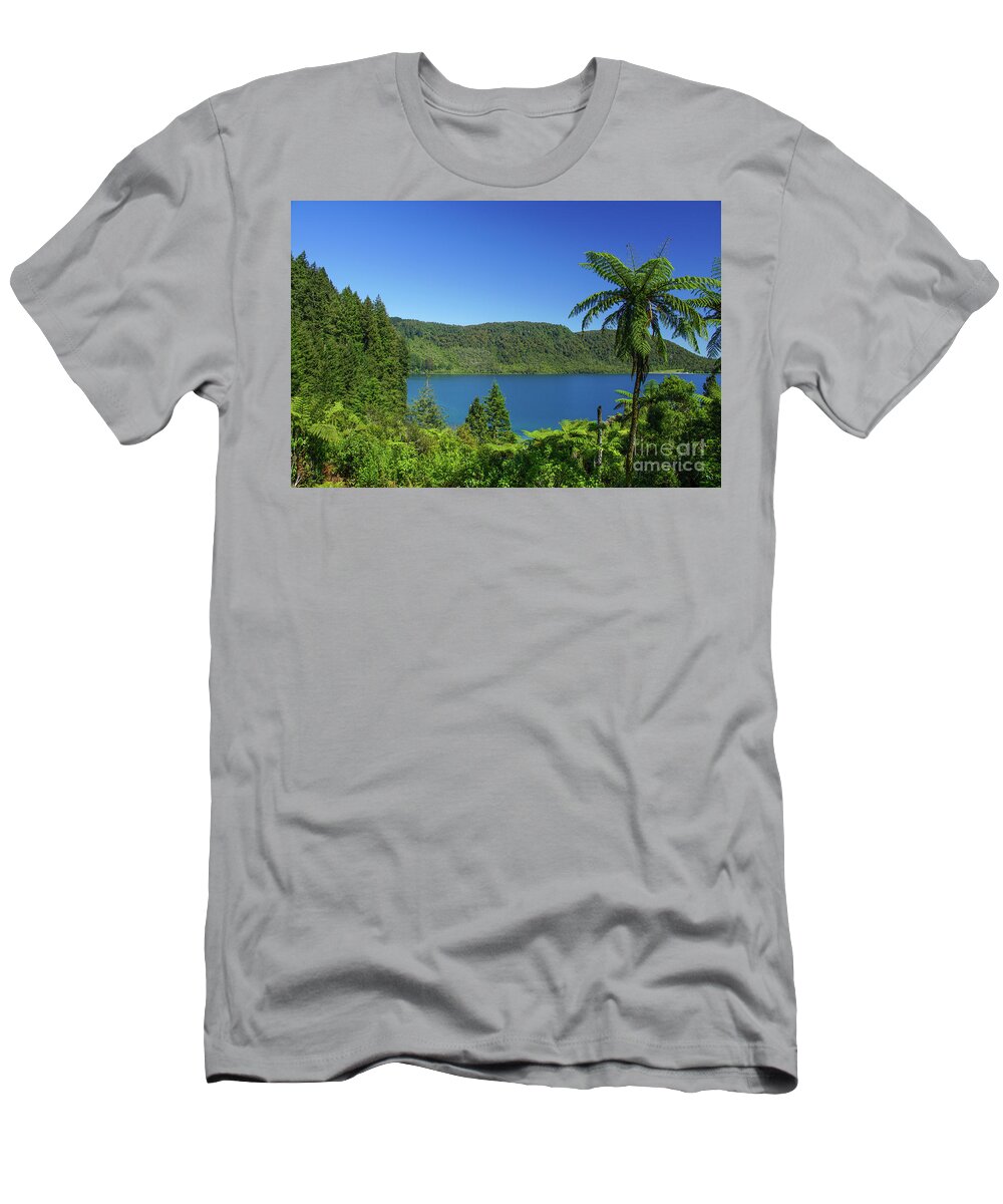 Mountain T-Shirt featuring the photograph Blue Lake by Brian Kamprath