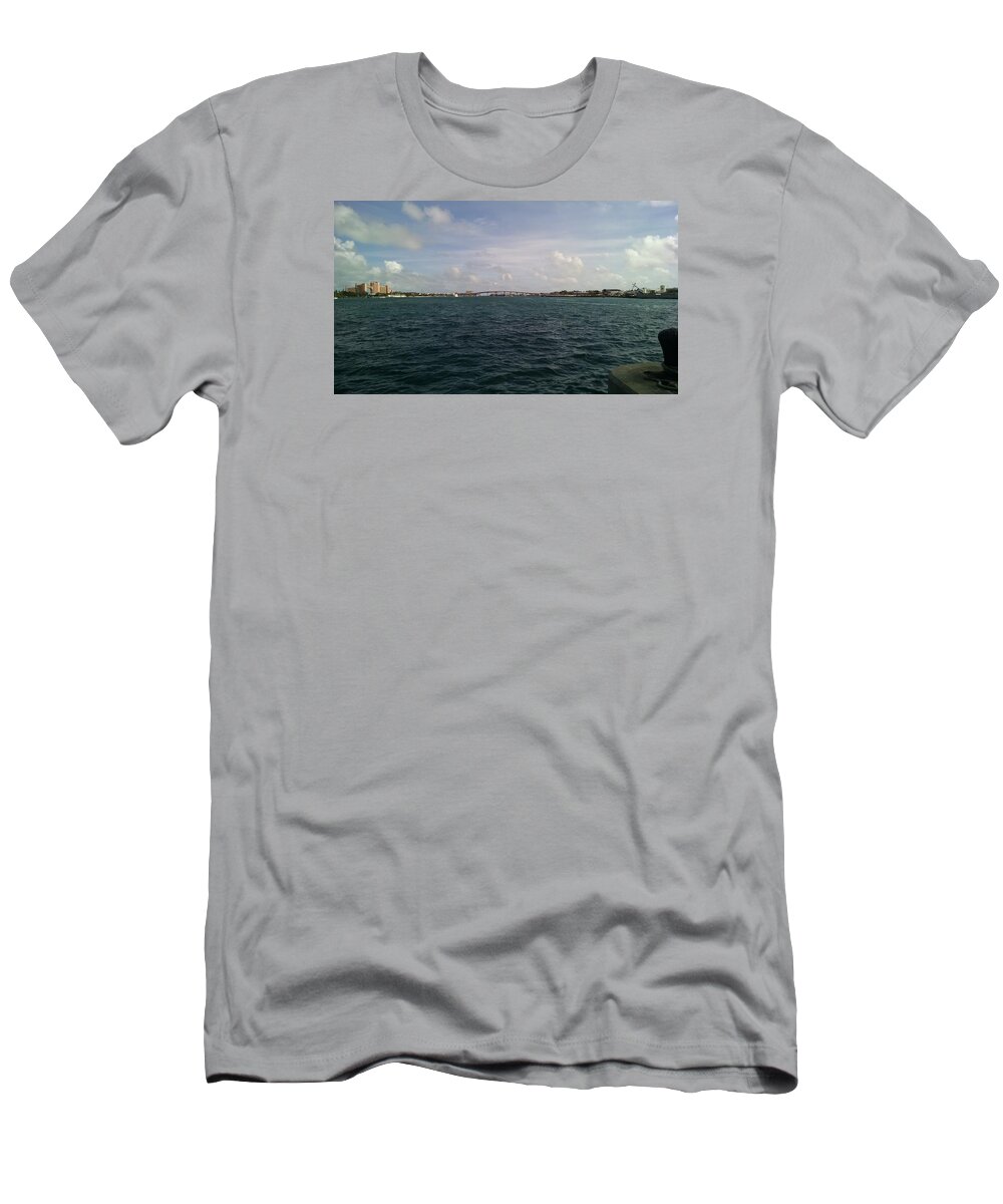  T-Shirt featuring the photograph Blue Water by Rebecca Lucius