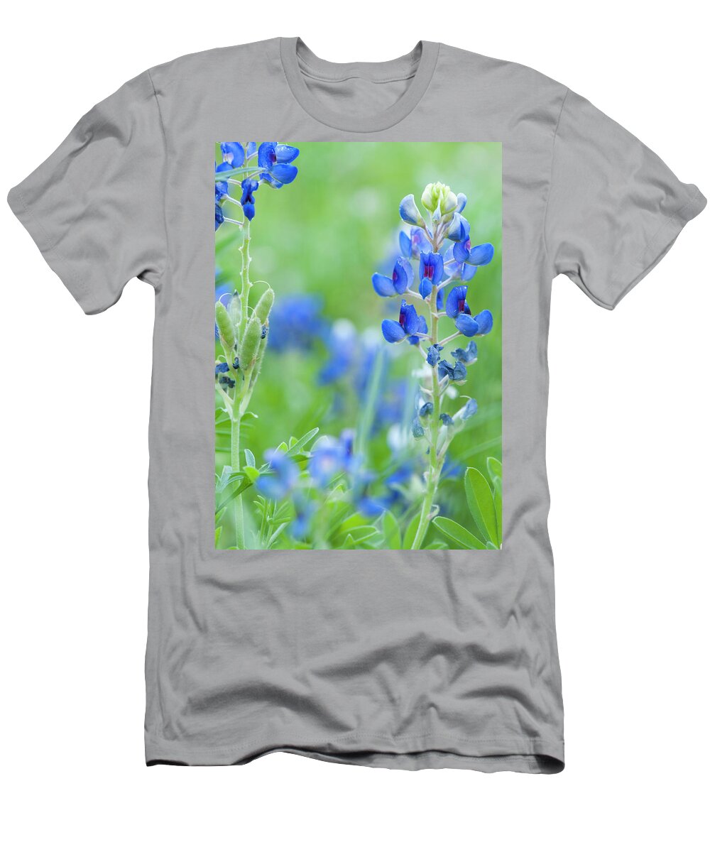 Flower T-Shirt featuring the photograph Bluebonnets by Stephen Anderson