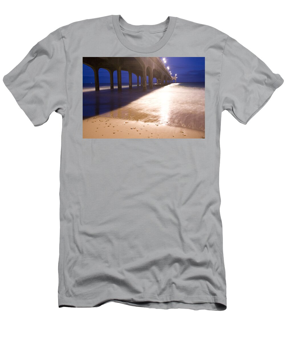 Boscombe T-Shirt featuring the photograph Boscombe Pier by Ian Middleton
